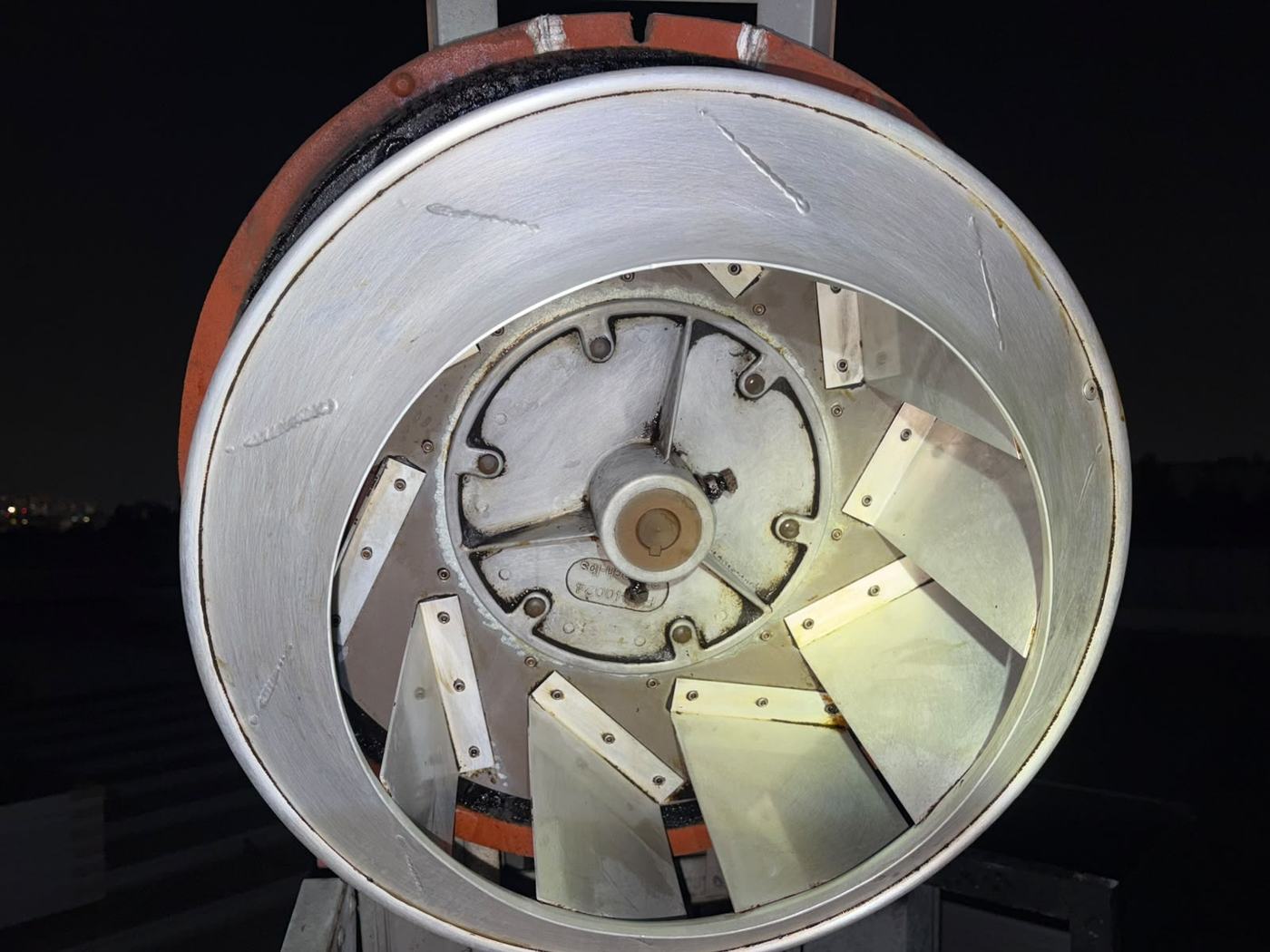 Turbina de extracción después de la limpieza